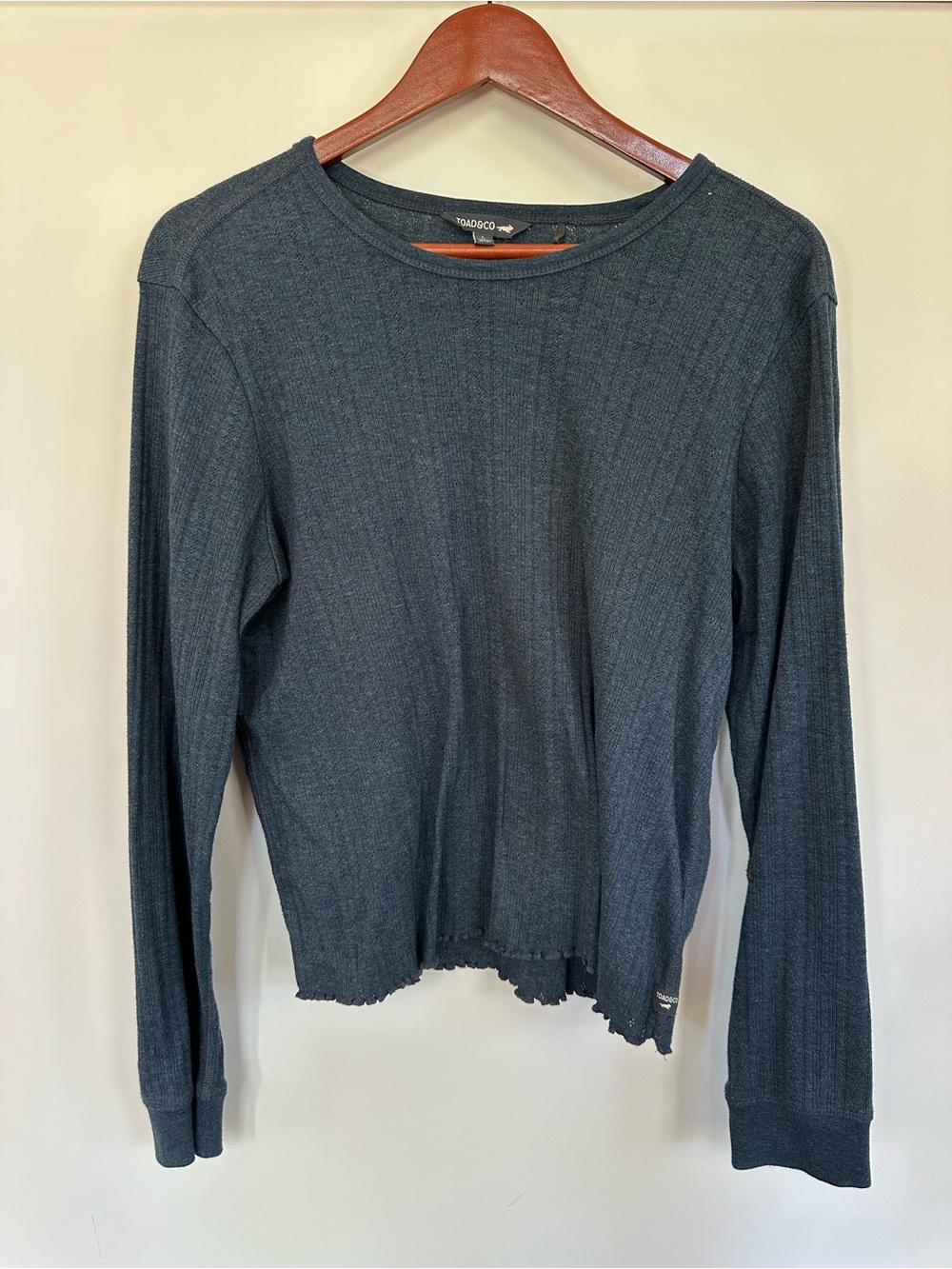Toad&Co Foothill Pointelle Long Sleeve Crew